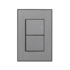 TILINS 1路2開關 深灰色, 1個