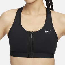 NIKE 耐吉 女款Swoosh前拉鍊運動內衣 FN2732-010
