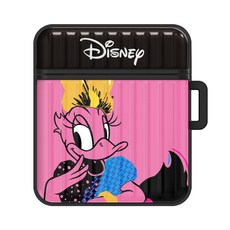 MICKEY MOUSE 普普風高飛AirPods耳機防摔保護套, 單品, 粉色雛菊鴨