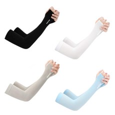 怪獸袖套4件組, 黑色, 白色, 灰色, 藍色