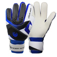 충격흡수와 미끄럼방지 풋살 축구 골키퍼 장갑 양쪽착용 고급형, 블루