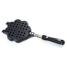 LOVE SONG 電磁爐適用鋁製幸運草造型鬆餅烤盤, 1個, 355 x 140 毫米