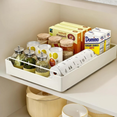 Younco 廚房滑軌伸縮層架, 白色, 1個