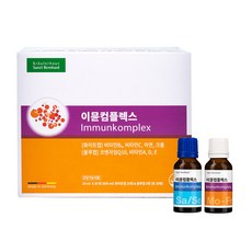 KrauterhausSanctBernhard Immune綜合維他命BC&鋅鉻補充飲 白蓋款 25入+輔酶Q10&綜合維他命ADE補充飲 藍蓋款 5入組, 600ml, 1盒