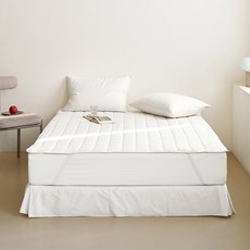 쁘리엘르 플랫 워싱 누비 패드, 오프화이트