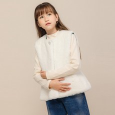 아이러브제이 여아용 A 퓨엘 퍼 보온 베스트