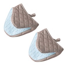 烘焙隔熱手套, 藍色, 2個