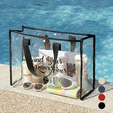 아싸레 대용량 투명 방수 비치백