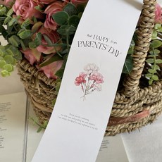 HANZPICK 家庭月父母節包裝飾帶, 梅子, 30個