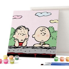 iLovePainting 花生 DIY PAINTING 25 x 25 cm, 最好的朋友