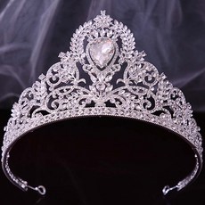 Estella 自助婚紗 鑽石 新娘 婚禮飾品 cxz207, 1個, 銀色