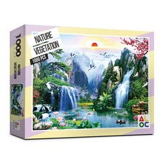 山川草木拼圖, 1000件, 混合色