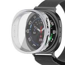 LuA lovel Galaxy Watch保護TPU全覆蓋保護殼, 銀, 1個