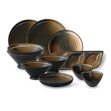 Maru 2人家用餐具11p套組, 混色, 6種