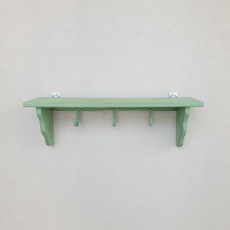 북유럽풍 빈티지 삼나무 벽걸이 엔틱 선반, 그린