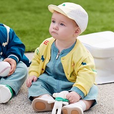 ETTOI 兒童 Derek 針織棉質開襟衫