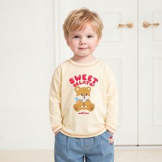 몰리멜리 아동용 젤라또 베어 티셔츠