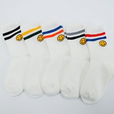 지앤 아동용 캐릭터 링글스마일 양말 5켤레 세트