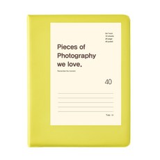 T'obi.m Vivid 5x7 插頁式相簿, 萊姆綠(黑色內頁), 40張