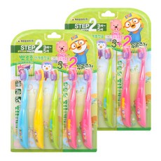 뽀로로 단계별 유아칫솔 2단계 5p, 혼합색상, 5개입, 2개