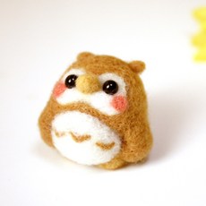 ARTJOY 羊毛氈動物娃娃DIY組, 1組, 貓頭鷹款