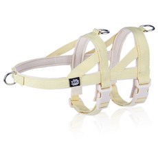 Mungtem 狗狗防掙脫胸背帶, 粉彩黃, 1個