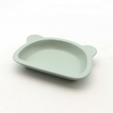 달소금 국산 도자기 곰돌이 접시, 02 민트, 1개