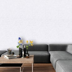 새암 DIA 인테리어 접착식 단열벽지, 실크 스노우화이트(D-52)