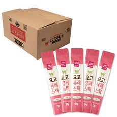 요고펫푸드 요고 캣 퓨레스틱 짜먹는 간식, 혼합맛(연어/오리안심살), 12g, 100개