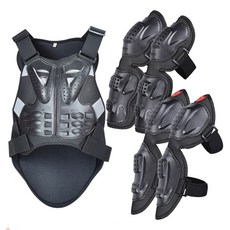 URBAN CAR 騎士全防護防摔緩衝墊組合 核心軀幹 + 手肘 2入 + 膝蓋 2入, 1套, 混色