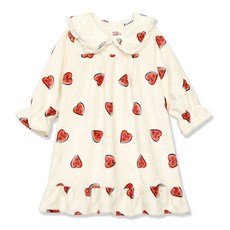 Little rabbit 女孩童冬季愛心印花睡裙