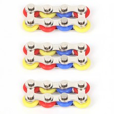 That's That 成人療癒指尖鏈條 8環 3入, 混合色, 3個