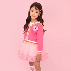 PremierFam 兒童款Catch! Teeny Ting Hachuping翻領開襟衫+連身裙套裝