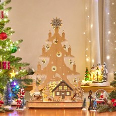 Modern House 燈飾木質粉紅球樹裝飾, 1個, 混合顏色, 45cm