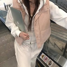 MEICHEL Charlotte 極簡厚實燈芯絨鋪棉背心 12145