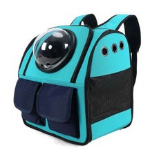 고양이 투명볼 이동 백팩, 민트, 1개