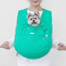 RITOGATO 寵物柔軟舒適外出前背包, 綠色, 1個