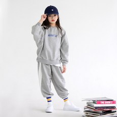 BOOMBOOMKIDS 側邊拼色大學T+側邊拼色束口褲套裝 SS23A02