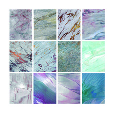 대한 감성 빈티지 촬영 배경판 카드 마블링 12종 세트, SET-PP06, 1세트