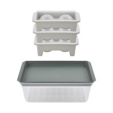 키친유 왕얼음틀 세트, 혼합색상, 1개