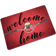 더플로우 호그와트 입학통지서 올 것 같은 영국 레터링 현관 매트, 08