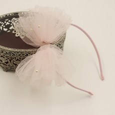 Bidangil 女童用 Kayla 蝴蝶結珍珠髮帶