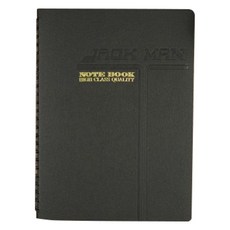 conifer 綠的事務 25K經典系列 活頁現金本 16x21.6cm 160頁 100P無酸紙 日本進口環保書皮, 黑色, 1本