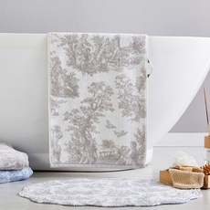 Raffineret Modern House Toile 洗臉毛巾 粉絲棉 40 x 80 cm, 灰色, 1個