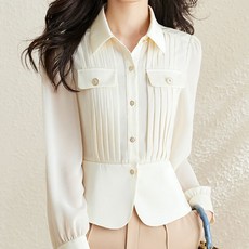 POPLARNC 萊莎細褶女衫