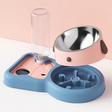 레드퍼피 반려동물 듀라식기, 핑크, 1개