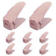 OON 可調式鞋類收納整理架 粉色, 8個