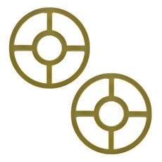 多功能日常杯墊組 A 2入, 綠色, 2個