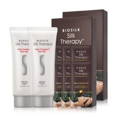 BIOSILK Silk Therapy 絲洛比 護理髮膜組 40g 6入+玫瑰果護髮素 100ml 2入, 1組