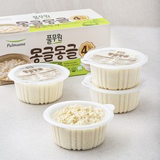 풀무원 유기가공식품 인증 몽글몽글 옛 순두부 4입, 450g, 4개